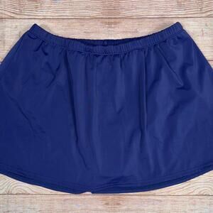 24th & Ocean Women's Navy Swim Skirt Size 18W